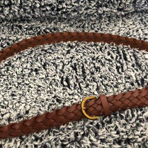 Brown Faux Leather Belt